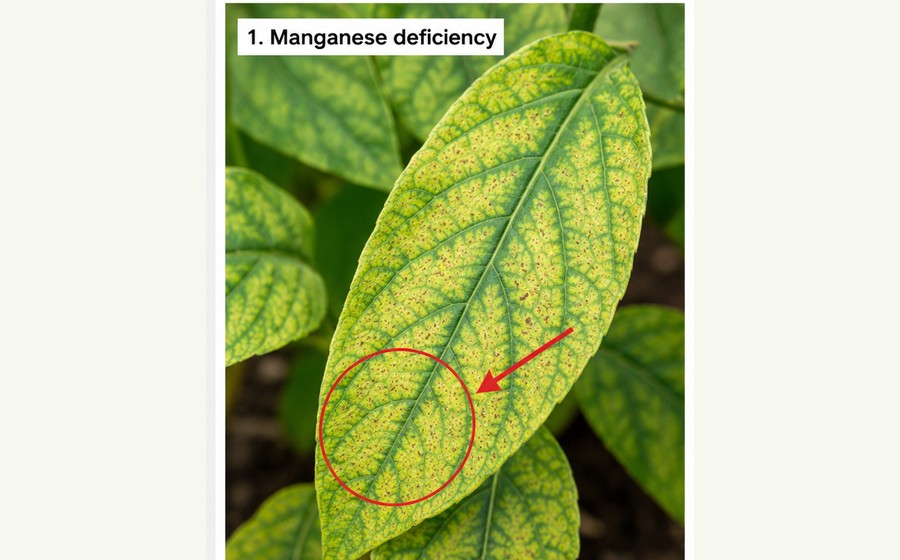 Generated photo-style card for Manganese deficiency