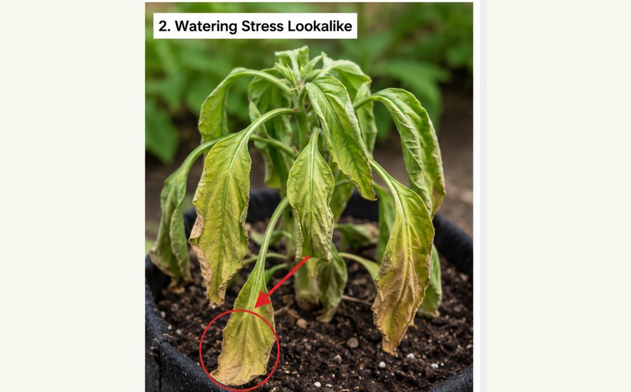 Generated photo-style card for Watering stress lookalike