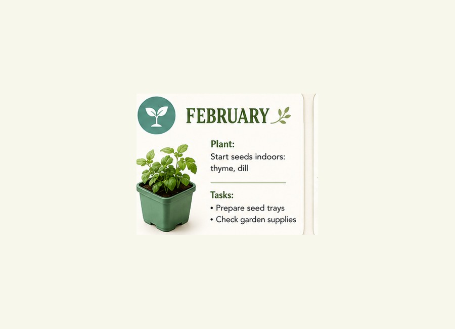 AtHomeGrower calendar card for February