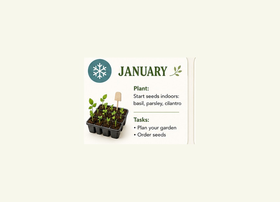 AtHomeGrower calendar card for January