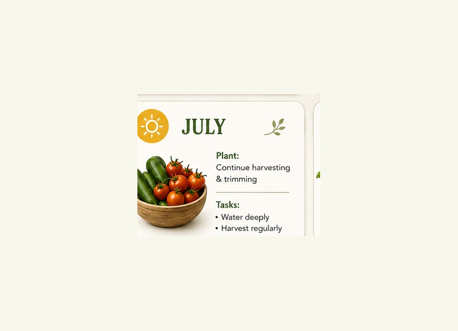 AtHomeGrower calendar card for July