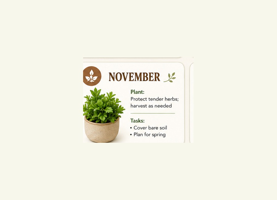 AtHomeGrower calendar card for November