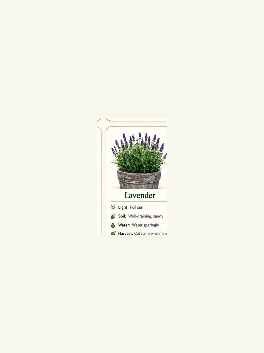 AtHomeGrower card for Lavender