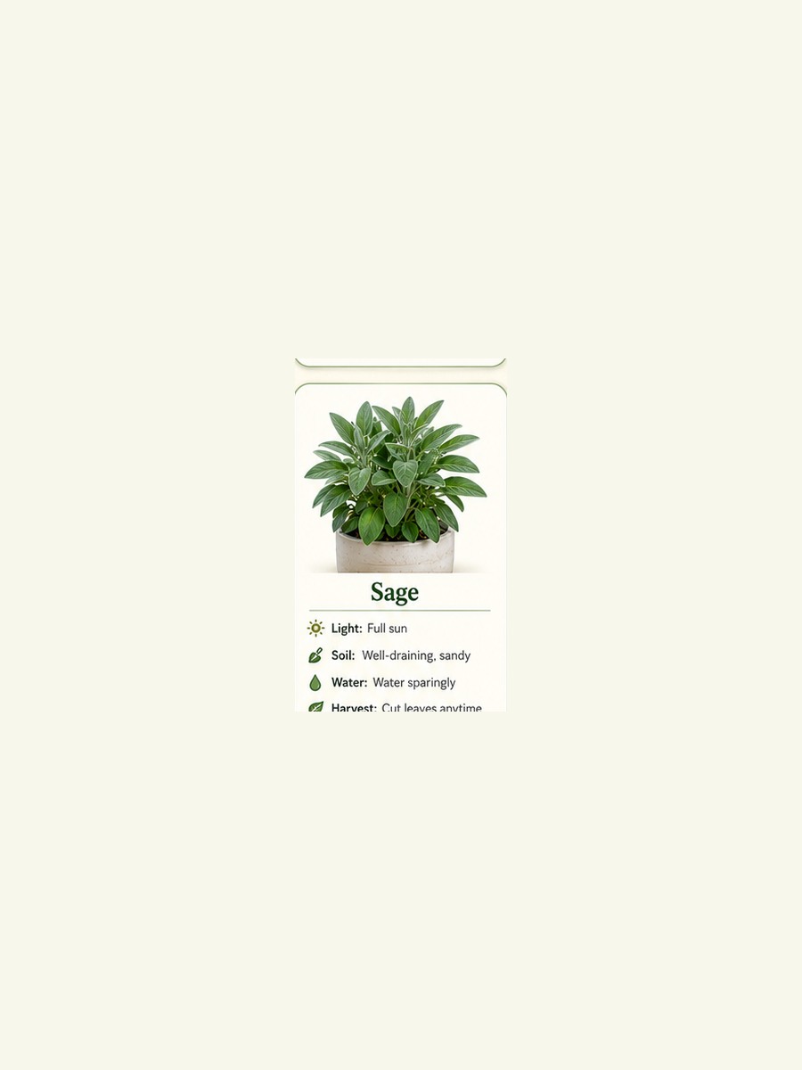 AtHomeGrower card for Sage
