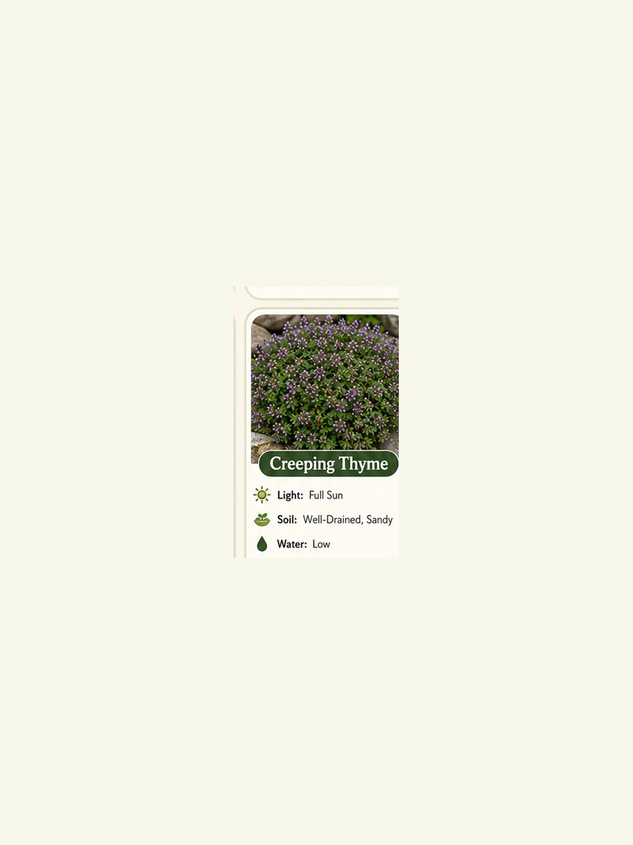 AtHomeGrower card for Creeping Thyme