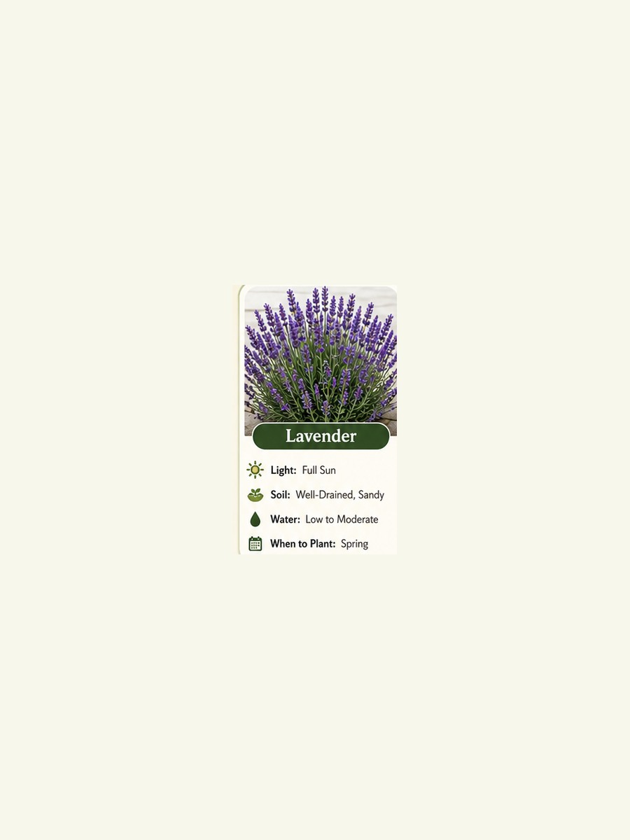 AtHomeGrower card for Lavender
