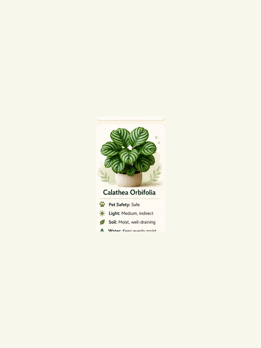 AtHomeGrower card for Calathea Orbifolia