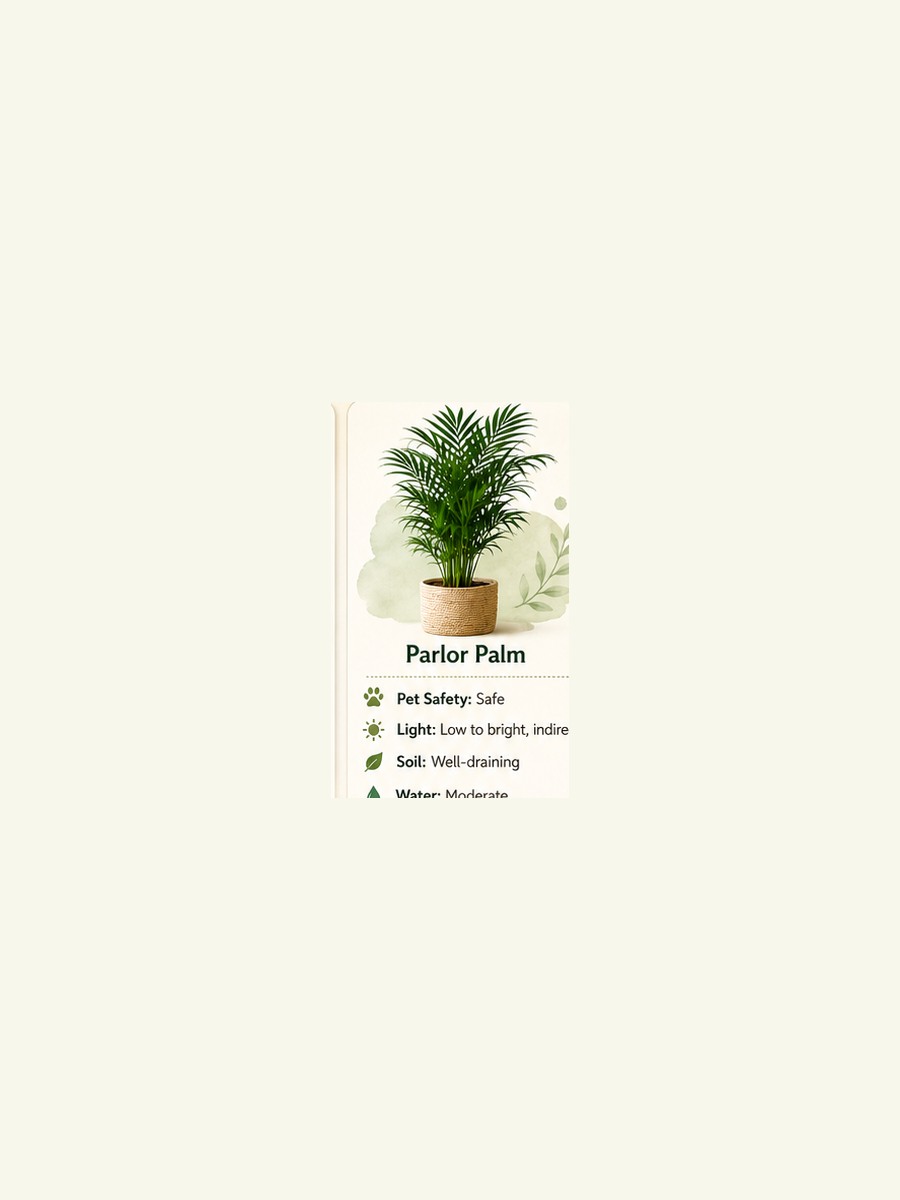 AtHomeGrower card for Parlor Palm