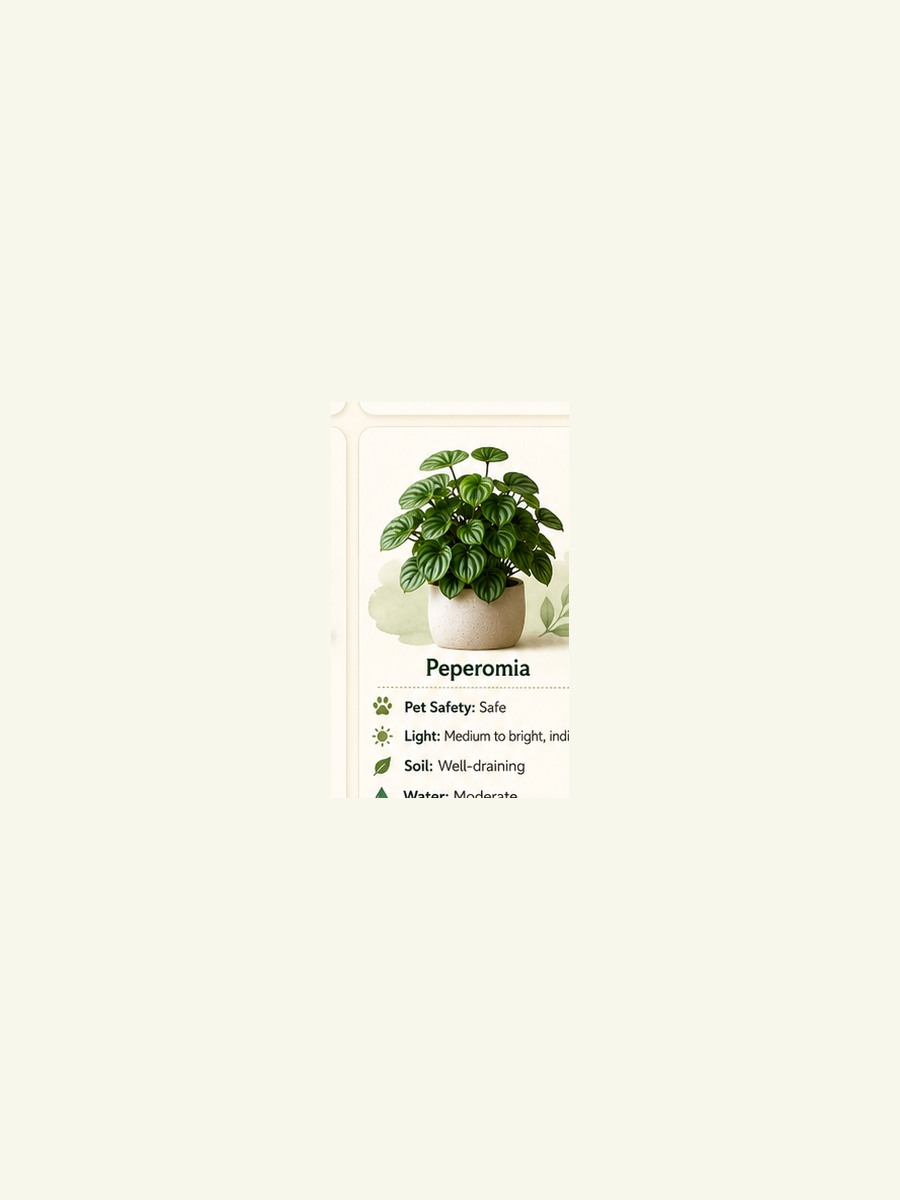AtHomeGrower card for Peperomia