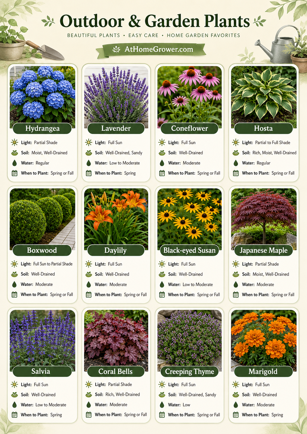 Outdoor & Garden Plants full mosaic guide