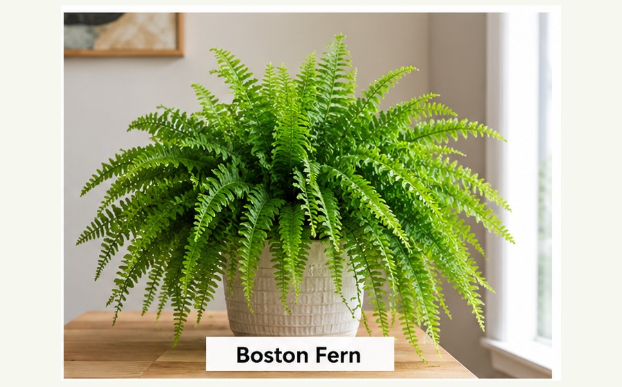 Generated photo-style card for Boston fern
