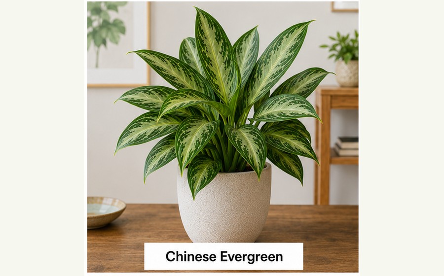 Generated photo-style card for Chinese evergreen