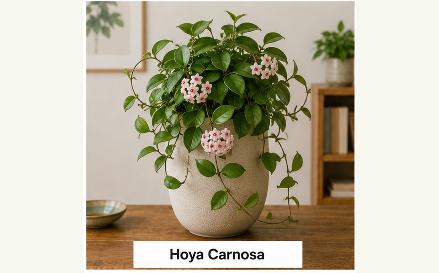 Generated photo-style card for Hoya carnosa