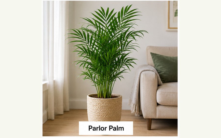 Generated photo-style card for Parlor palm