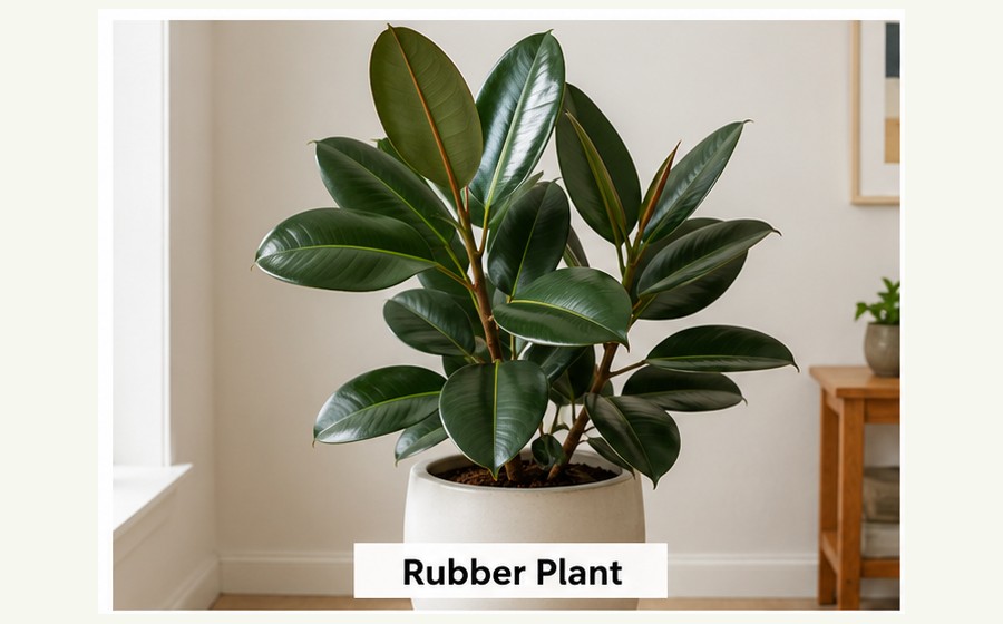 Generated photo-style card for Rubber plant