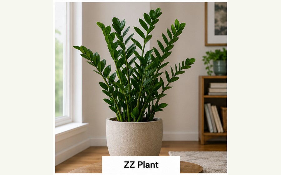 Generated photo-style card for ZZ plant