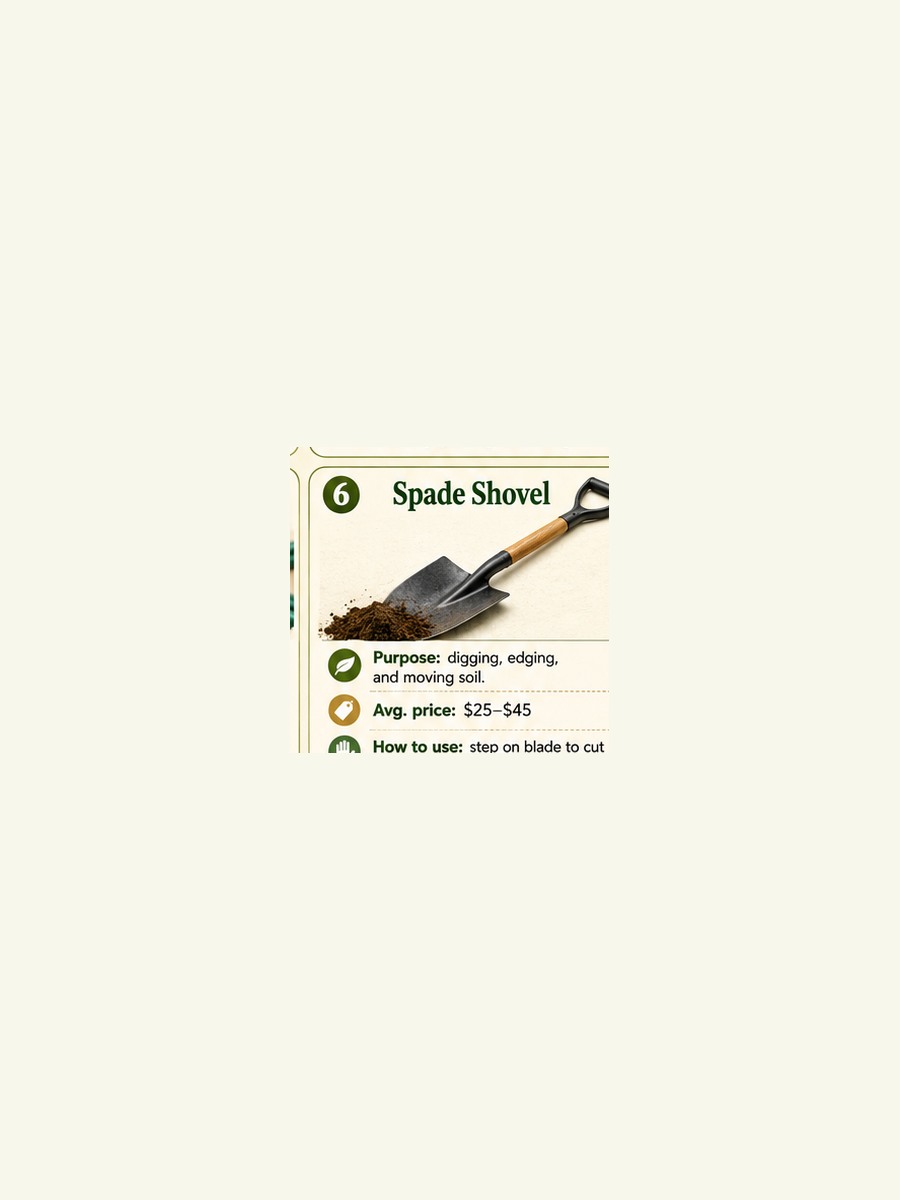 Spade Shovel guide image